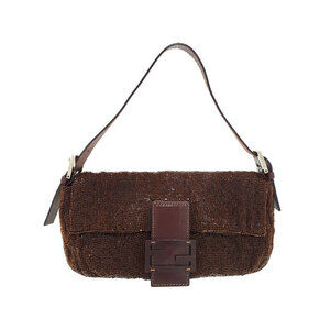 Fendi Beaded Mamma Bucket Semi Shoulder Bag